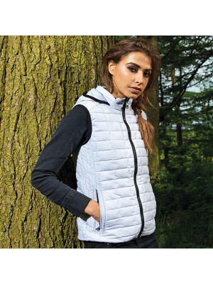 Plain Women's honeycomb hooded gilet 2786 Outer: 36gsm, Lining: 52gsm, Wadding: 250 GSM
